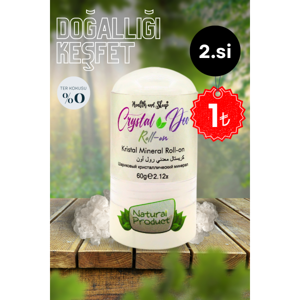 Crystal Mineral Doğal Deodorant Roll-on 60gr