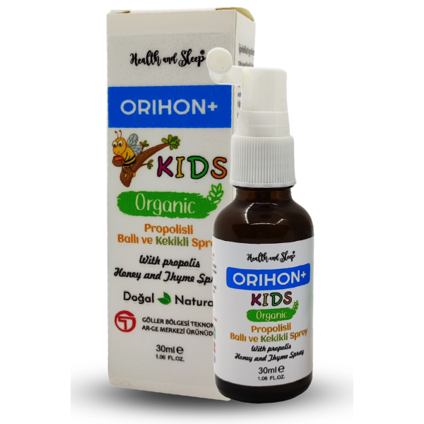 Orihon+ Kids Organik Propolisli Doğal Boğaz Spreyi 30ml (Çocuklar İçin)