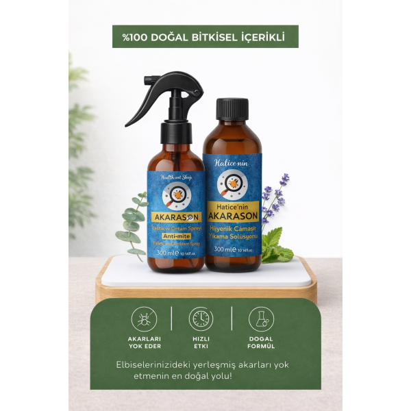 Hatice’nin AKARASON Seti (Sprey+Çamaşır Solüsyonu) 300ml+300ml