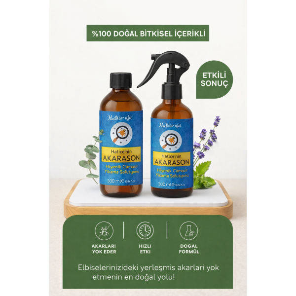 Hatice'nin AKARASON Hijyenik Çamaşır Yıkama Solüsyonu 300 ml